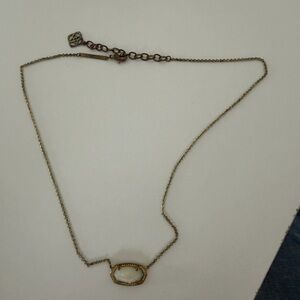 Kendra Scott Gold Oval Pendant Necklace